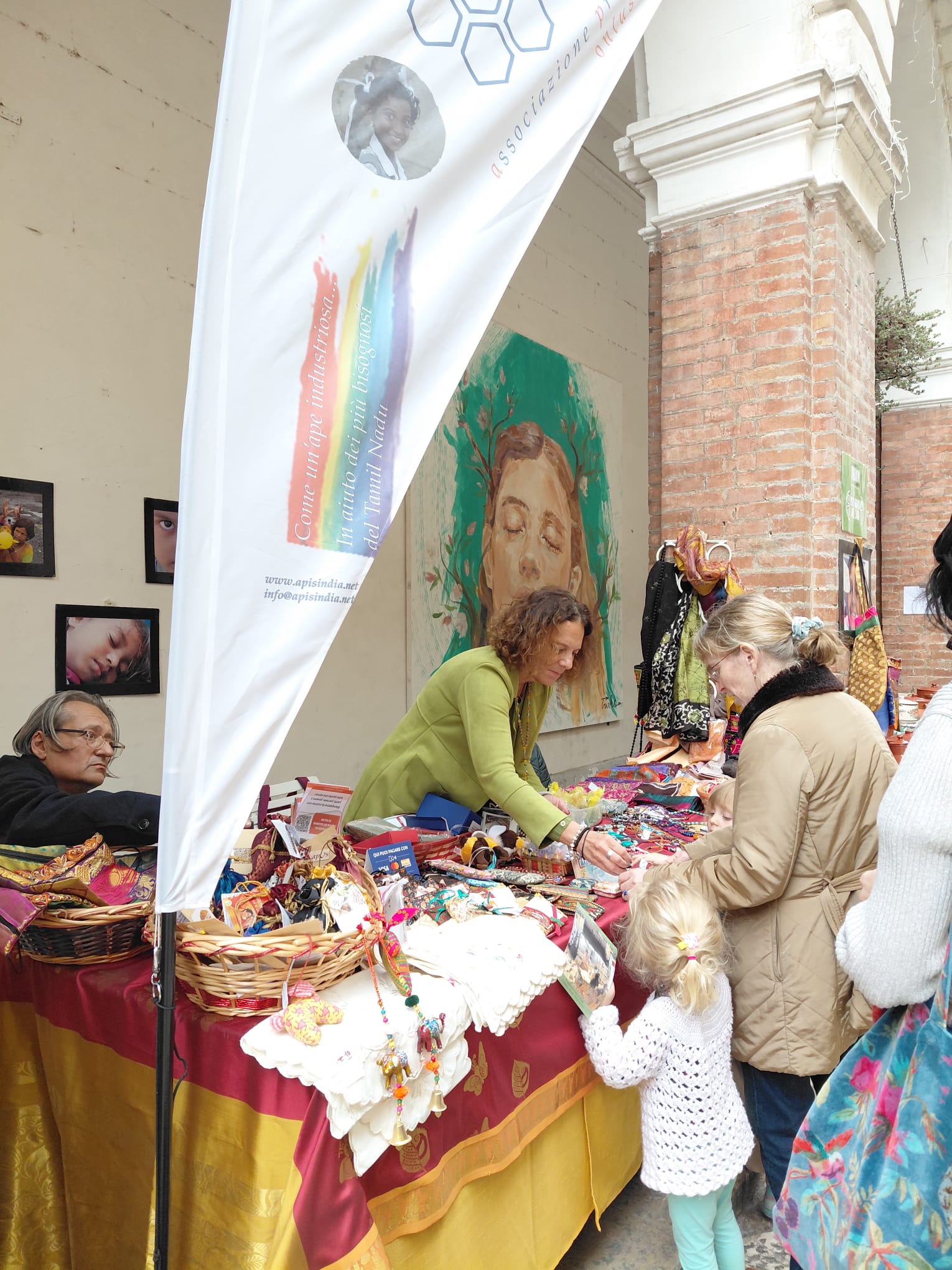 Mercatino con prodotti