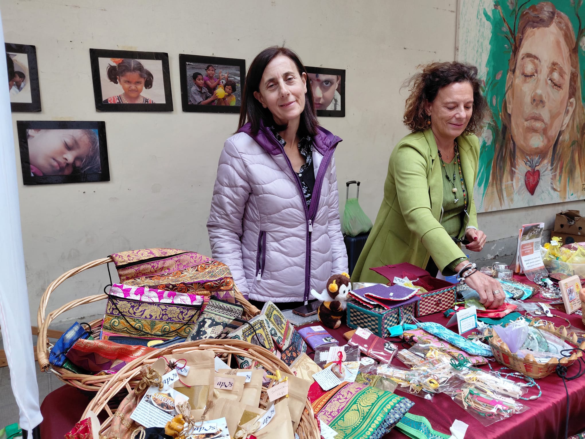 Mercatino con prodotti