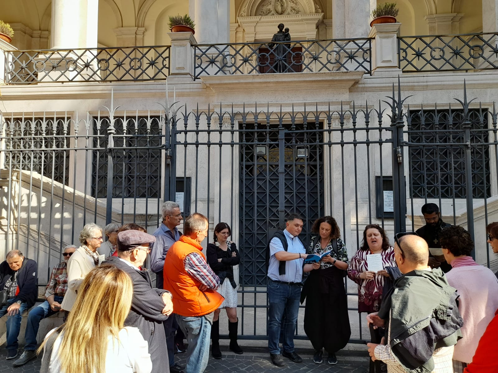 Gruppo davanti Santa Maria Maggiore