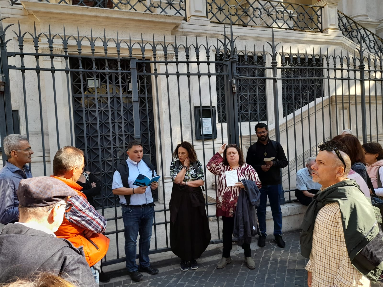 Gruppo davanti Santa Maria Maggiore