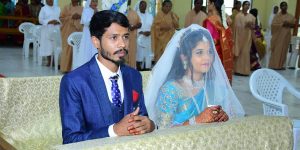 Miriam e Stephen all'altare